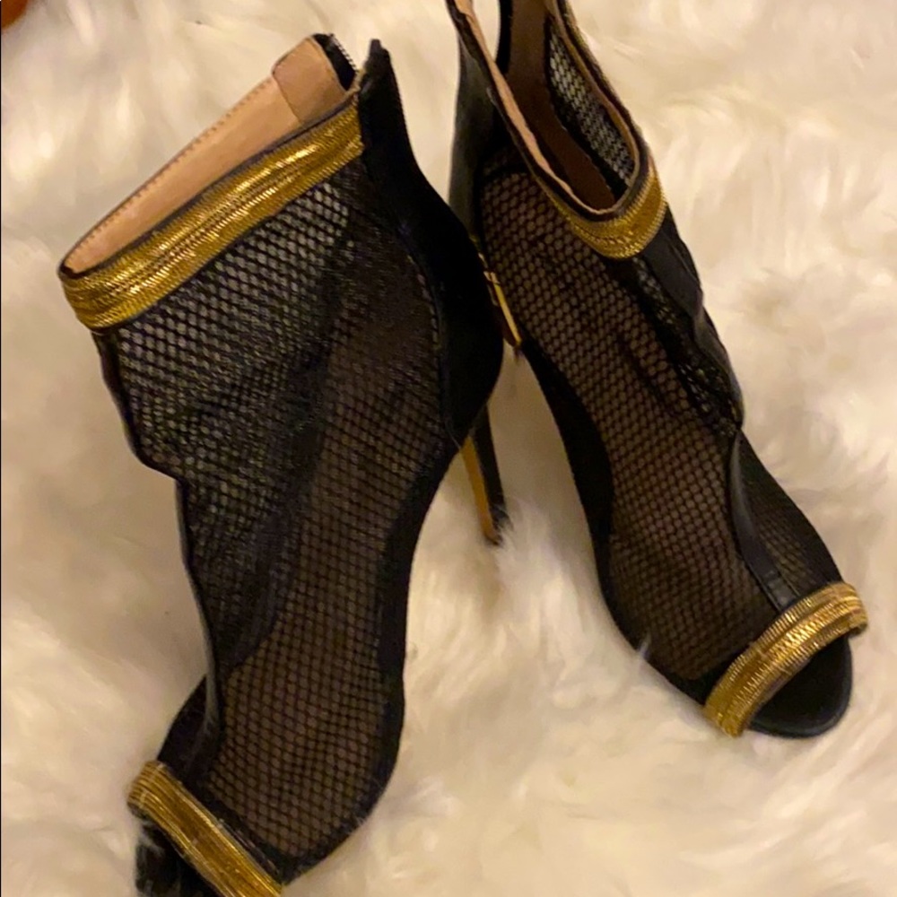 Peep Toe Ankle Wrap High Heels